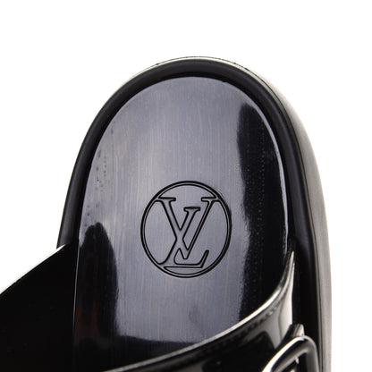Louis Vuitton Monogram Sunbath Flat Mule Sandals 37 Black 7 of 12