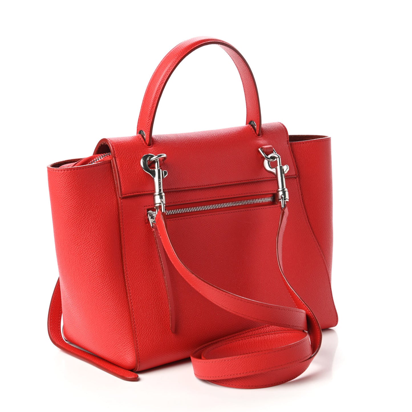 Grained Calfskin Micro Belt Bag Coquelicot