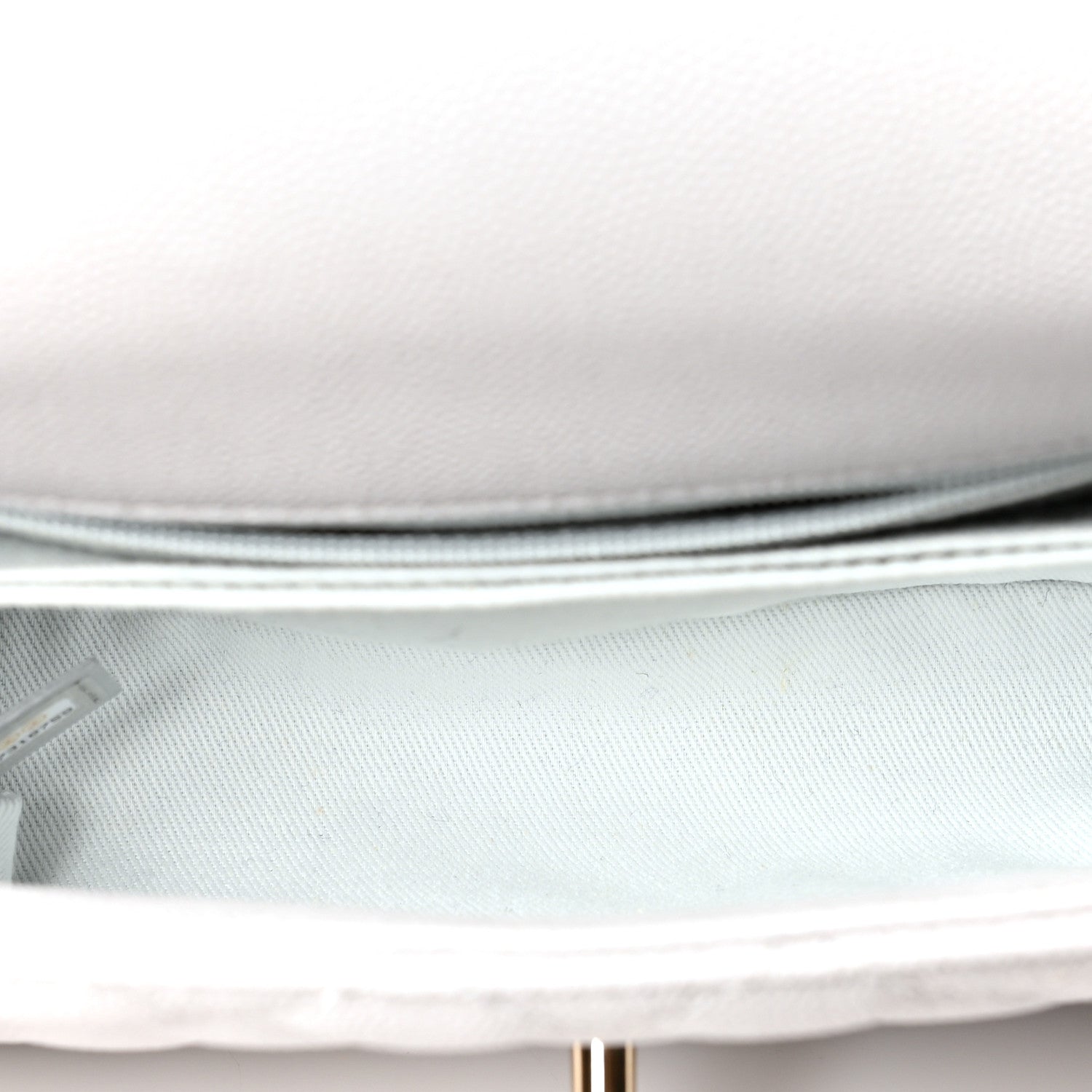 Chanel Caviar Quilted Mini Coco Handle Flap Light Grey 5 of 10