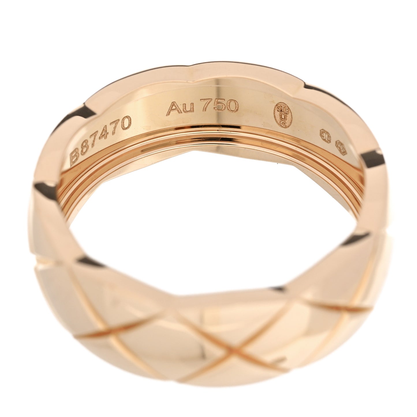 18K Beige Gold Small Coco Crush Ring 53 6.5