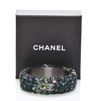 Chanel Tweed CC Cuff M Black 5 of 5