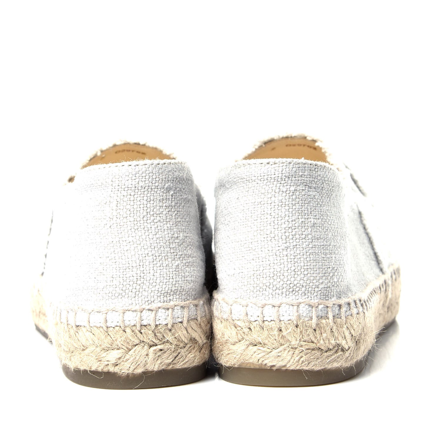 Linen CC Espadrilles 39 White Black