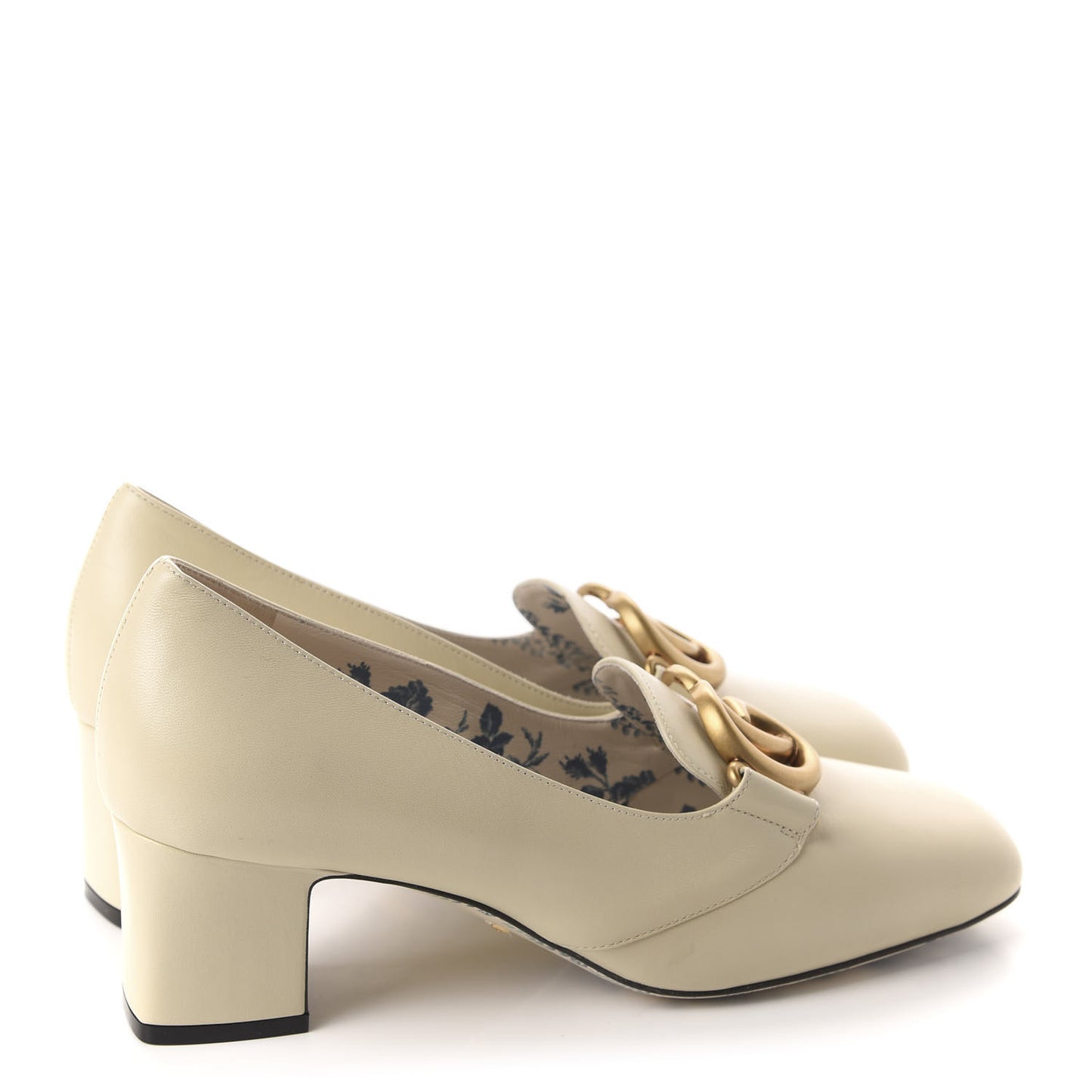 Malaga Kid GG Victoire 55mm Loafer Pumps 38.5 Vintage White
