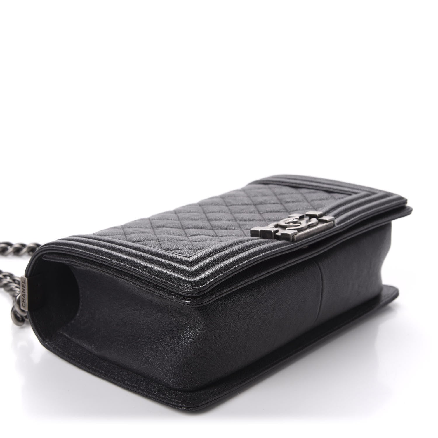 Chanel Iridescent Caviar Quilted Medium Boy Flap Black 4 of 11