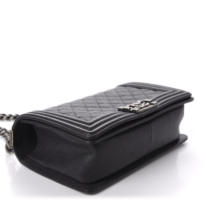 Chanel Iridescent Caviar Quilted Medium Boy Flap Black 4 of 11