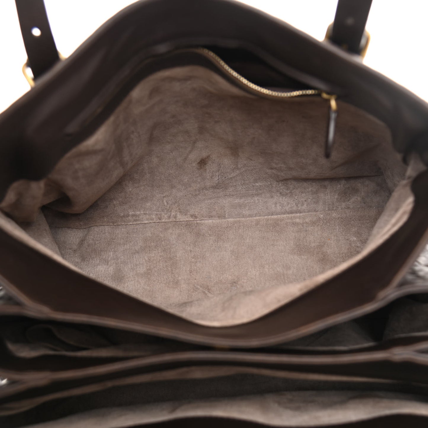 Nappa Intrecciato Medium Roma Tote Moro