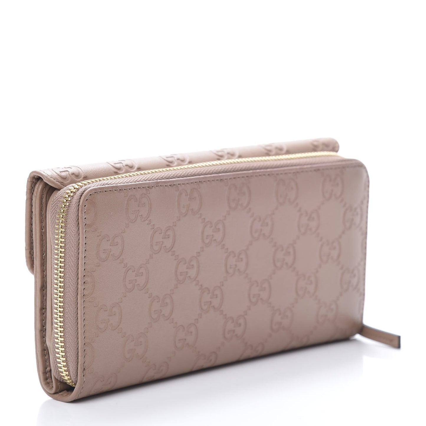 Guccissima Continental Zip Wallet Winter Rose