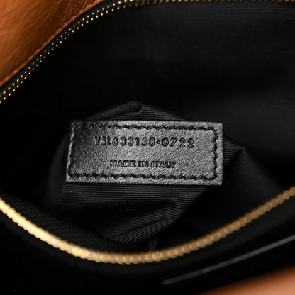 Saint Laurent Crinkled Calfskin Matelasse Monogram Baby Niki Chain Satchel Light Caramel 6 of 10