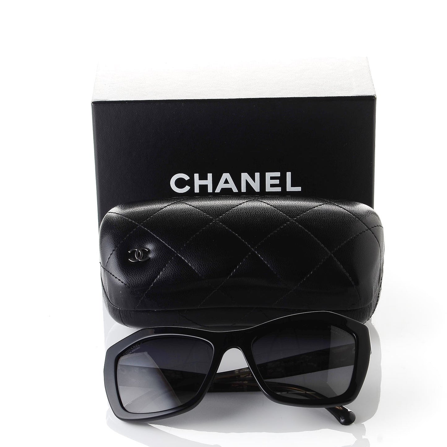 Lace Effect Sunglasses 5296-A Black