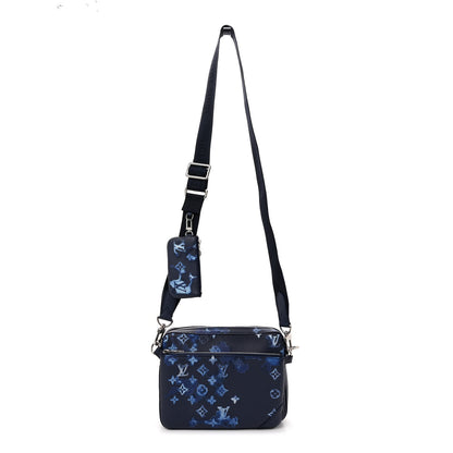 Louis Vuitton Monogram Ink Watercolor Trio Messenger Bag Blue 1 of 9