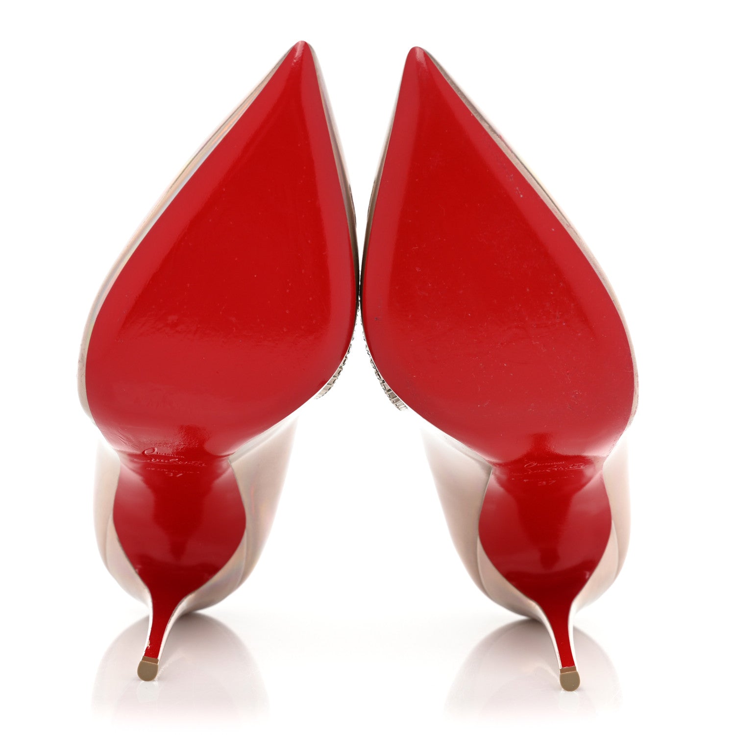 Christian Louboutin Patent Psychic Chick Queen 100 Pumps 37 Iridescent 5 of 12