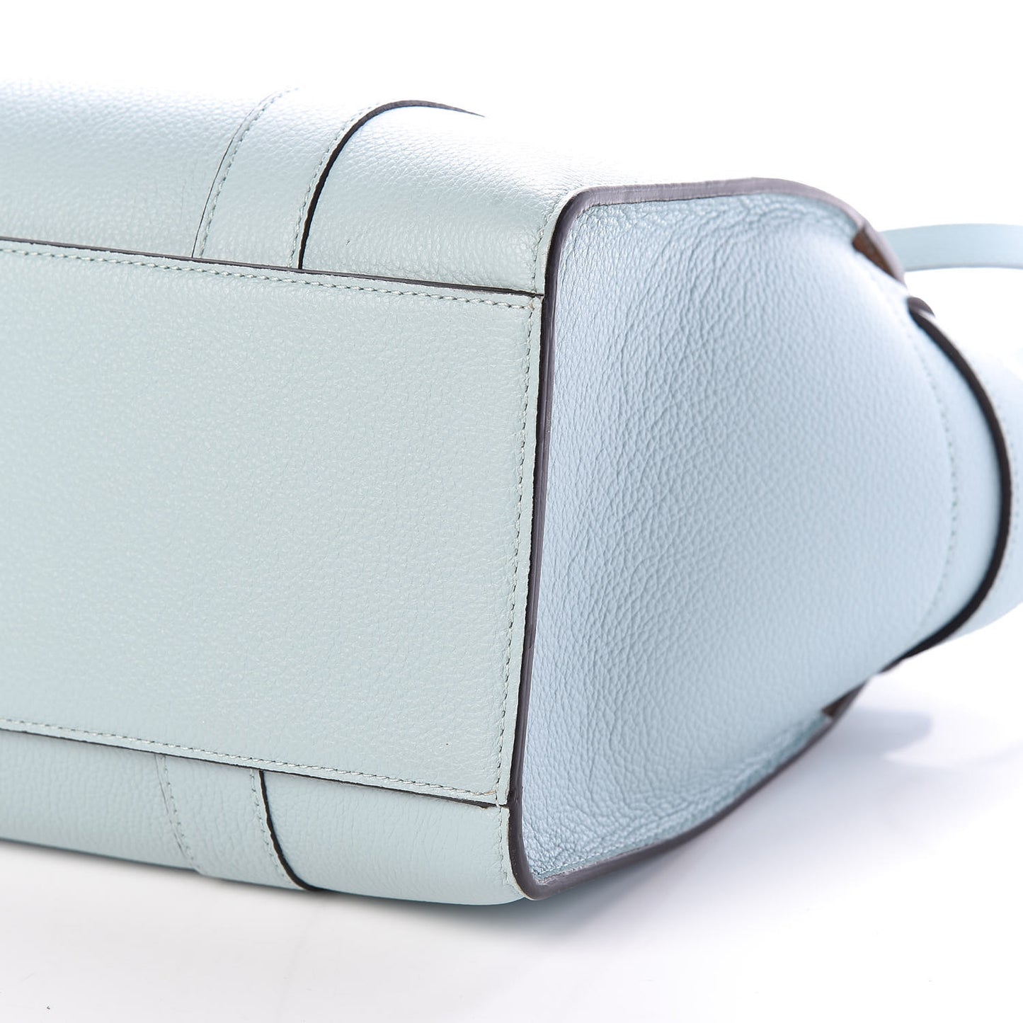 Small Classic Grain Small Bayswater Zip Tote Light Antique Blue