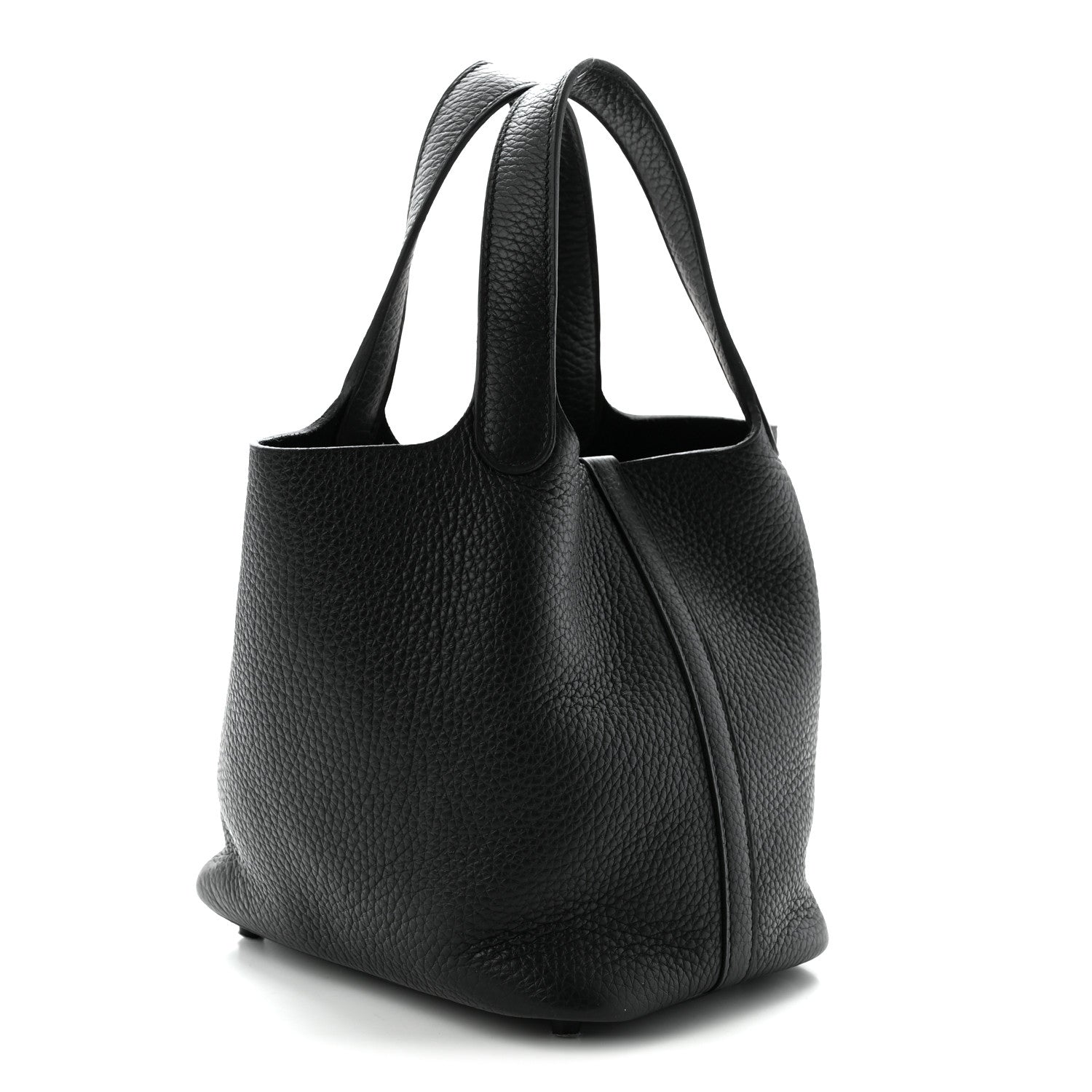 Hermes Taurillon Clemence Monochrome Picotin Lock 18 PM Black 3 of 10