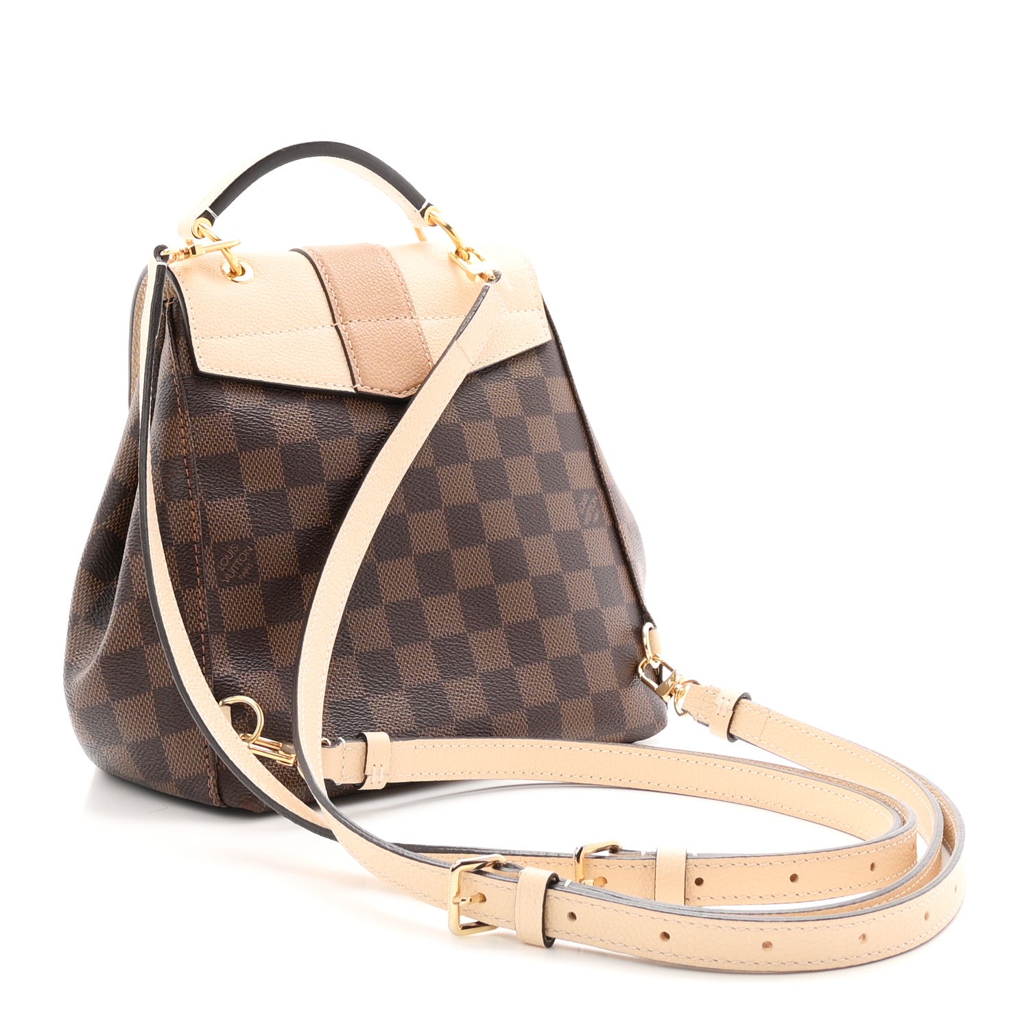 Louis Vuitton Damier Ebene Clapton Backpack Creme 3 of 10