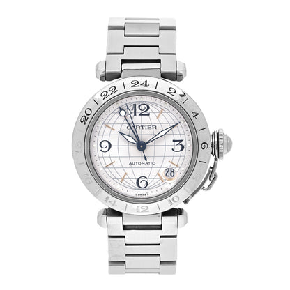 Cartier Stainless Steel 35mm Pasha GMT Automatic Watch 1 of 4