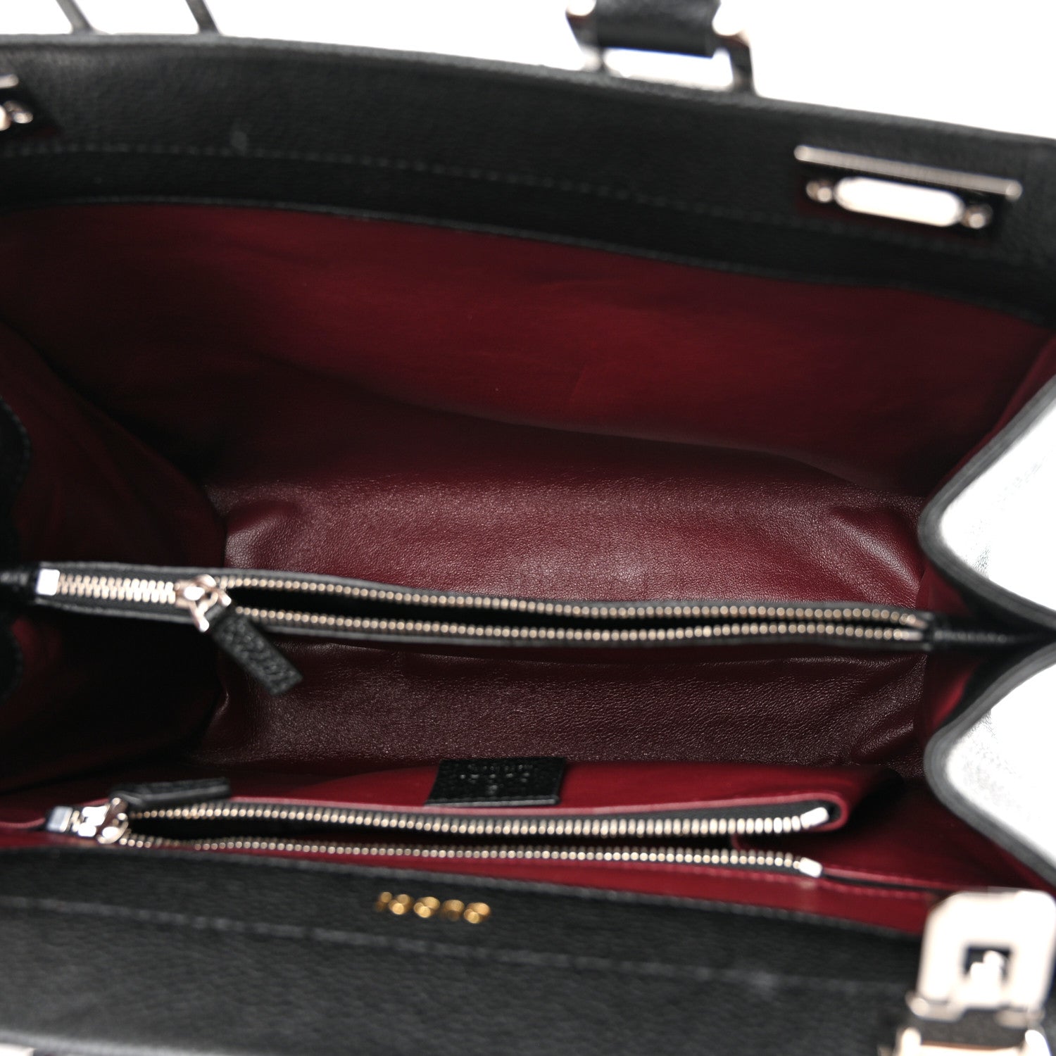 Gucci Grainy Calfskin Small Zumi Top Handle Bag Black 5 of 11