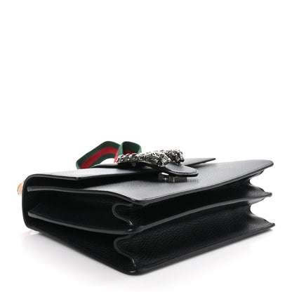 Gucci Dollar Calfskin Crystal Web Medium Dionysus Bamboo Top Handle Bag Black Black Diamond 4 of 13