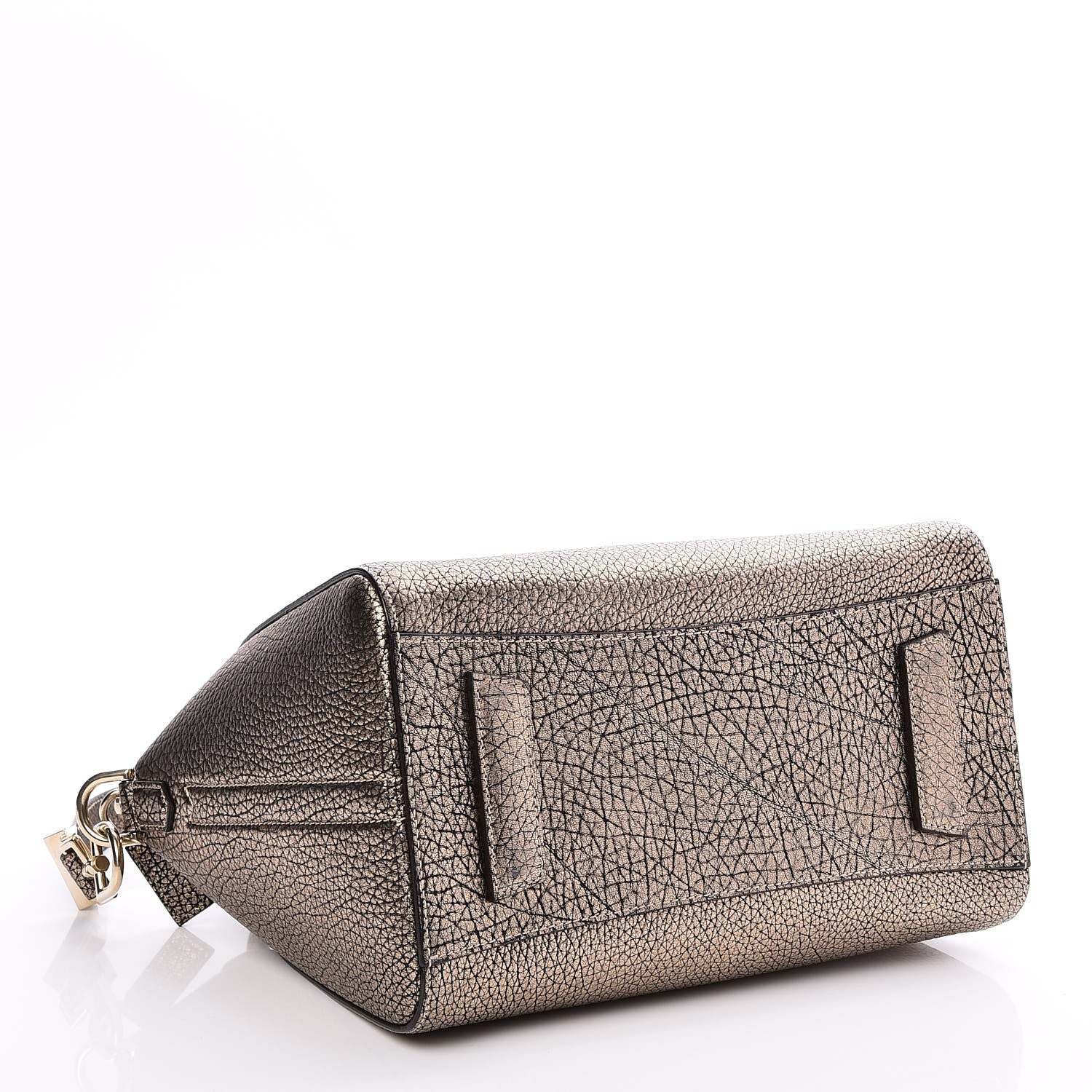 Givenchy Crackled Metallic Sugar Goatskin Small Antigona Light Gold 7 of 11
