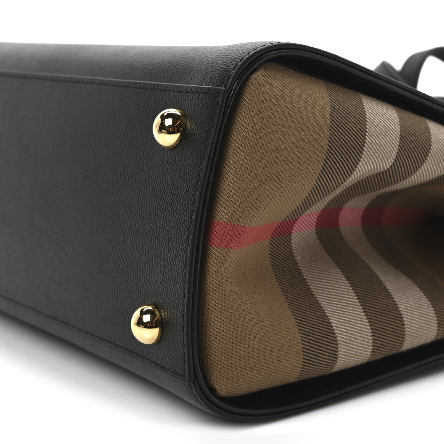 Calfskin Mega Check Small Banwell Tote Black