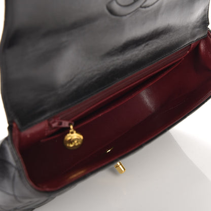 Chanel Lambskin Quilted Medium Rectangular Kelly Flap Bag Black 5 of 11
