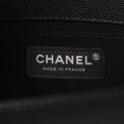Chanel Caviar Quilted Medium Boy Flap Black 9 of 11