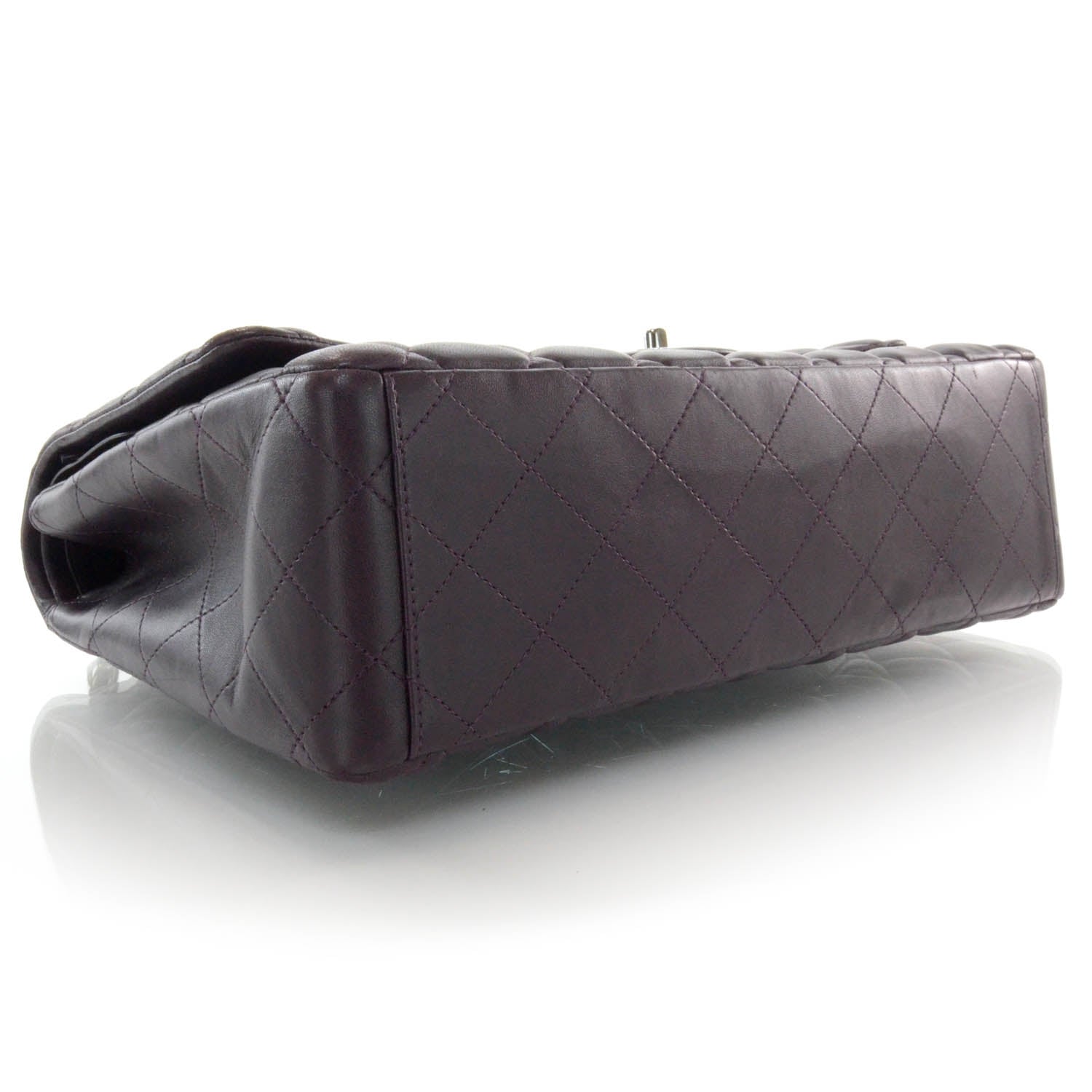 Chanel Lambskin Quilted Maxi Flap Plum 4 of 11