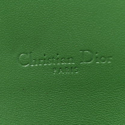 Christian Dior Goatskin Saddle Chain Wallet Pouch Bright Green 7 of 13