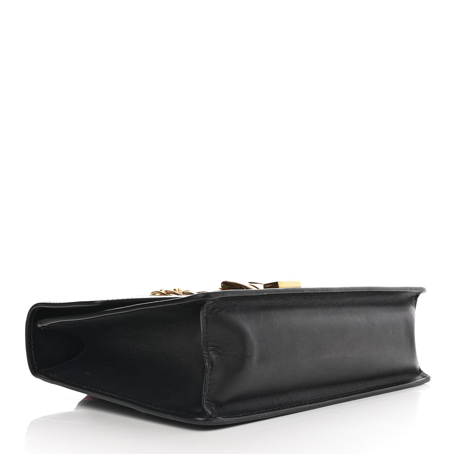 Calfskin Small Sylvie Shoulder Bag Black