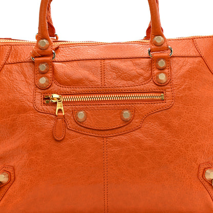 Balenciaga Agneau Giant 12 Gold Hardware Work Tangerine 16 of 21