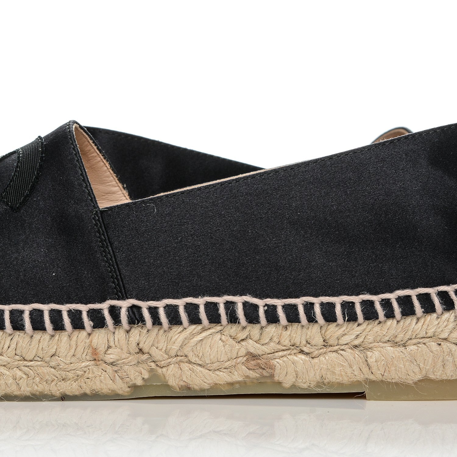 Chanel Satin CC Espadrilles 38 Black 5 of 7