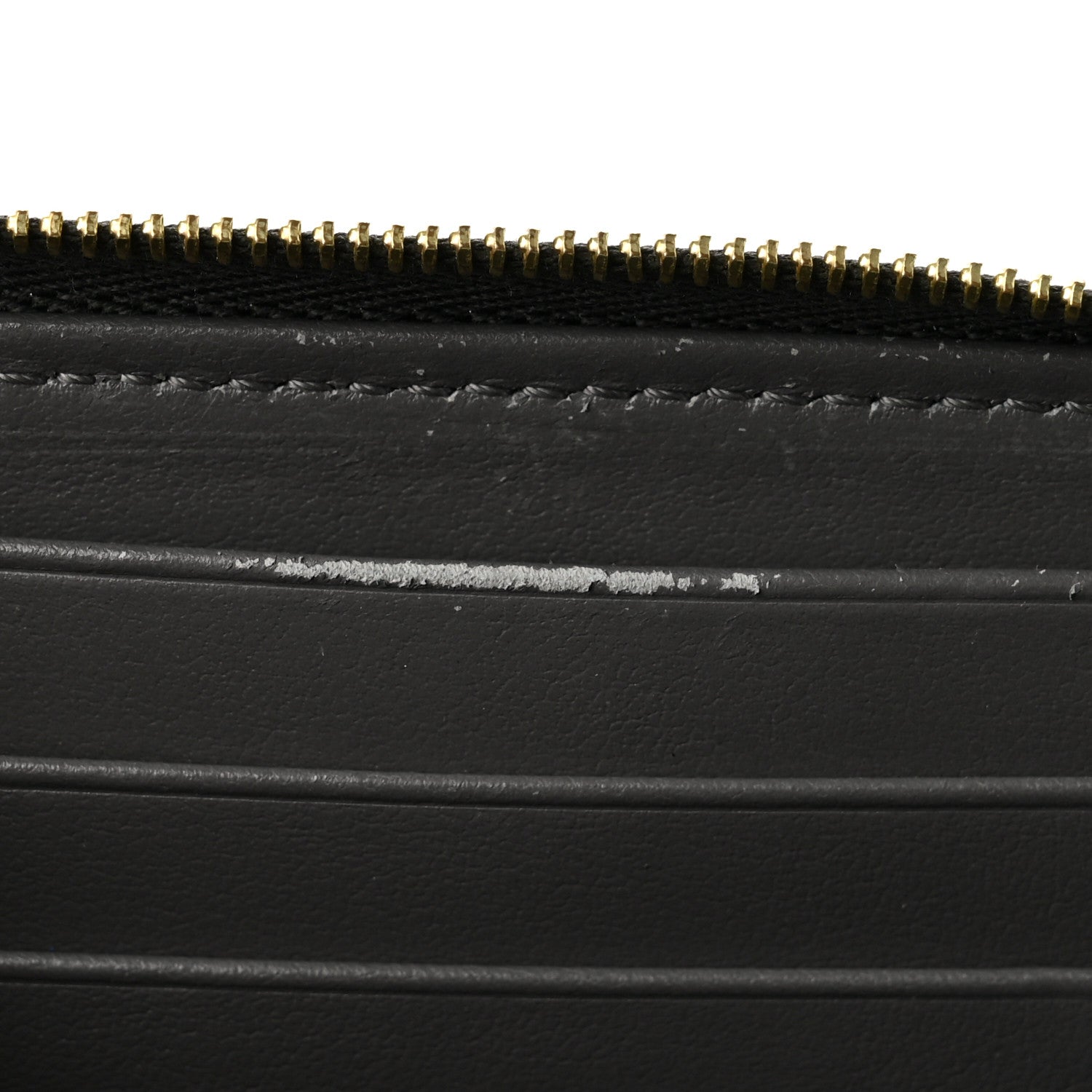 Celine Grained Calfskin Compact Zipped Wallet Grey 9 of 10