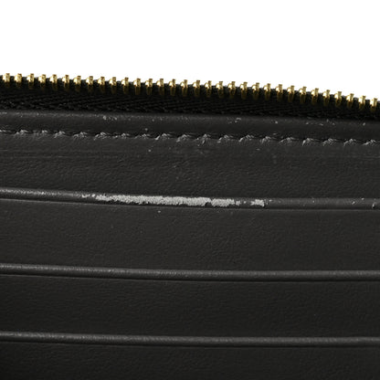 Celine Grained Calfskin Compact Zipped Wallet Grey 9 of 10