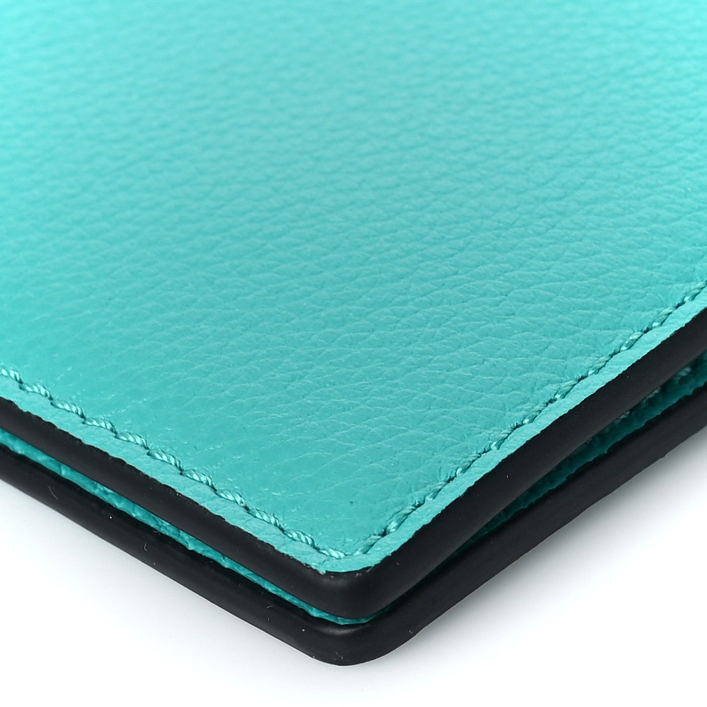 Calfskin La Medusa Chain Crossbody Phone Pouch Turquoise