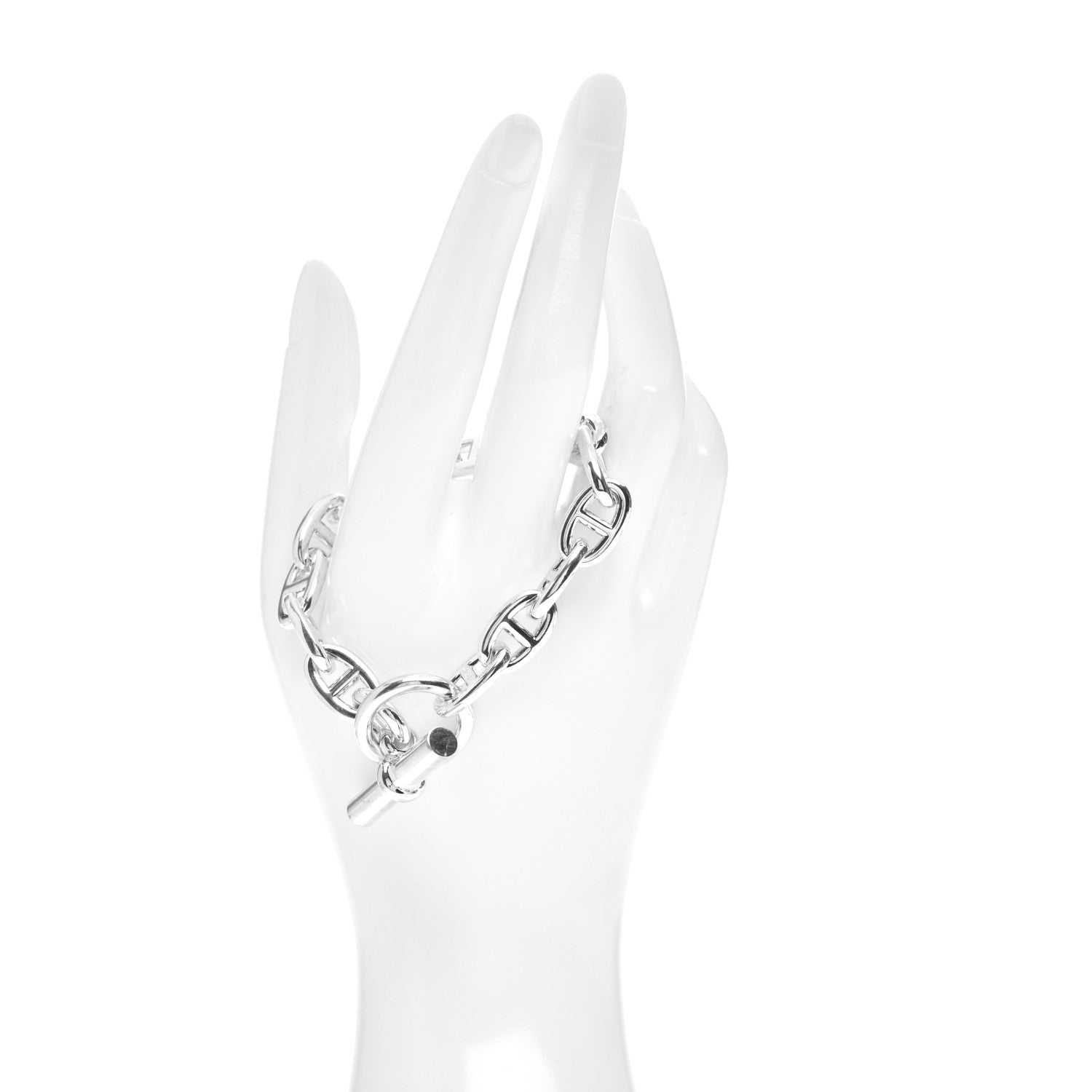 Hermes Sterling Silver MM Chaine d'Ancre Bracelet 2 of 5