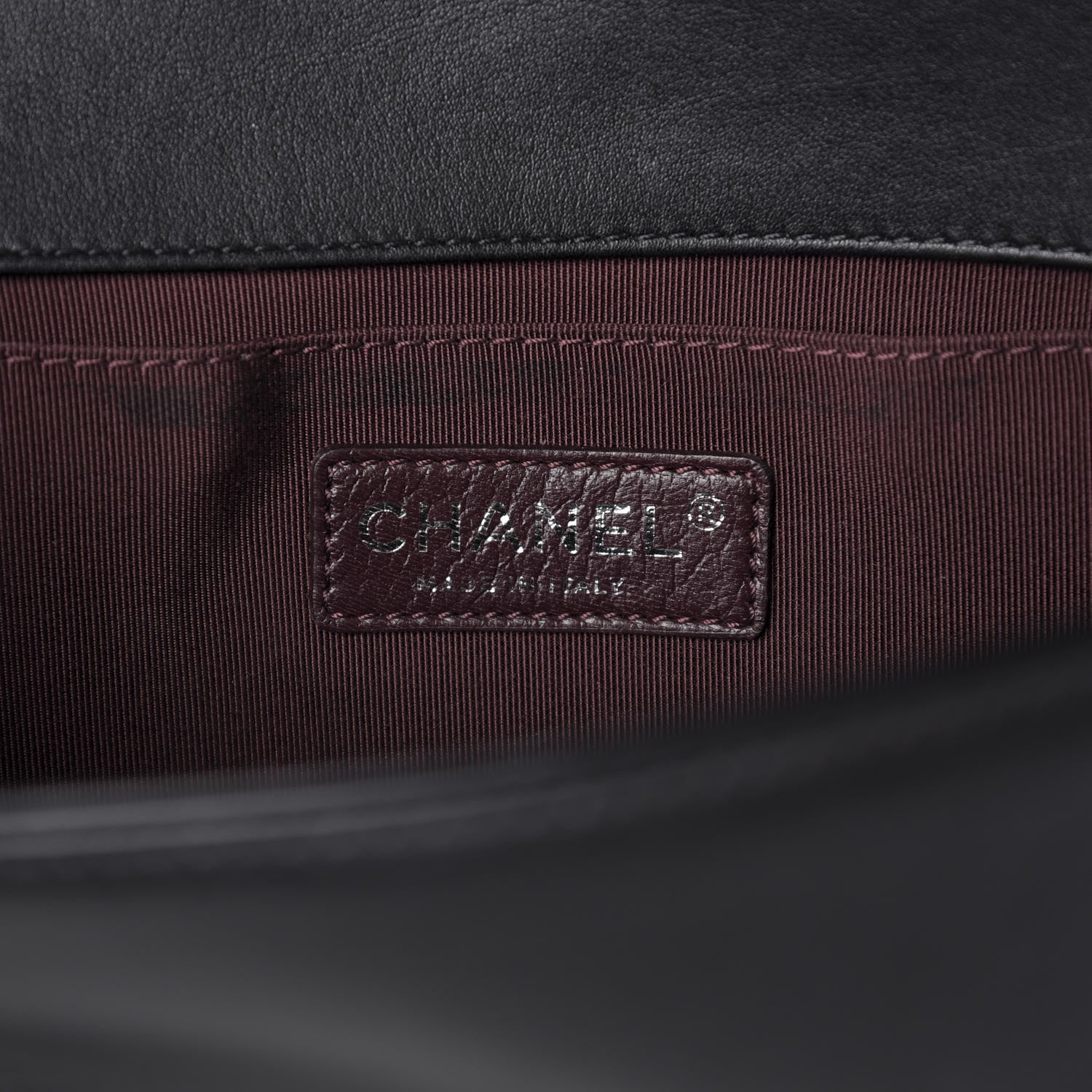 Chanel Calfskin Woven Medium Boy Flap Black White 6 of 12