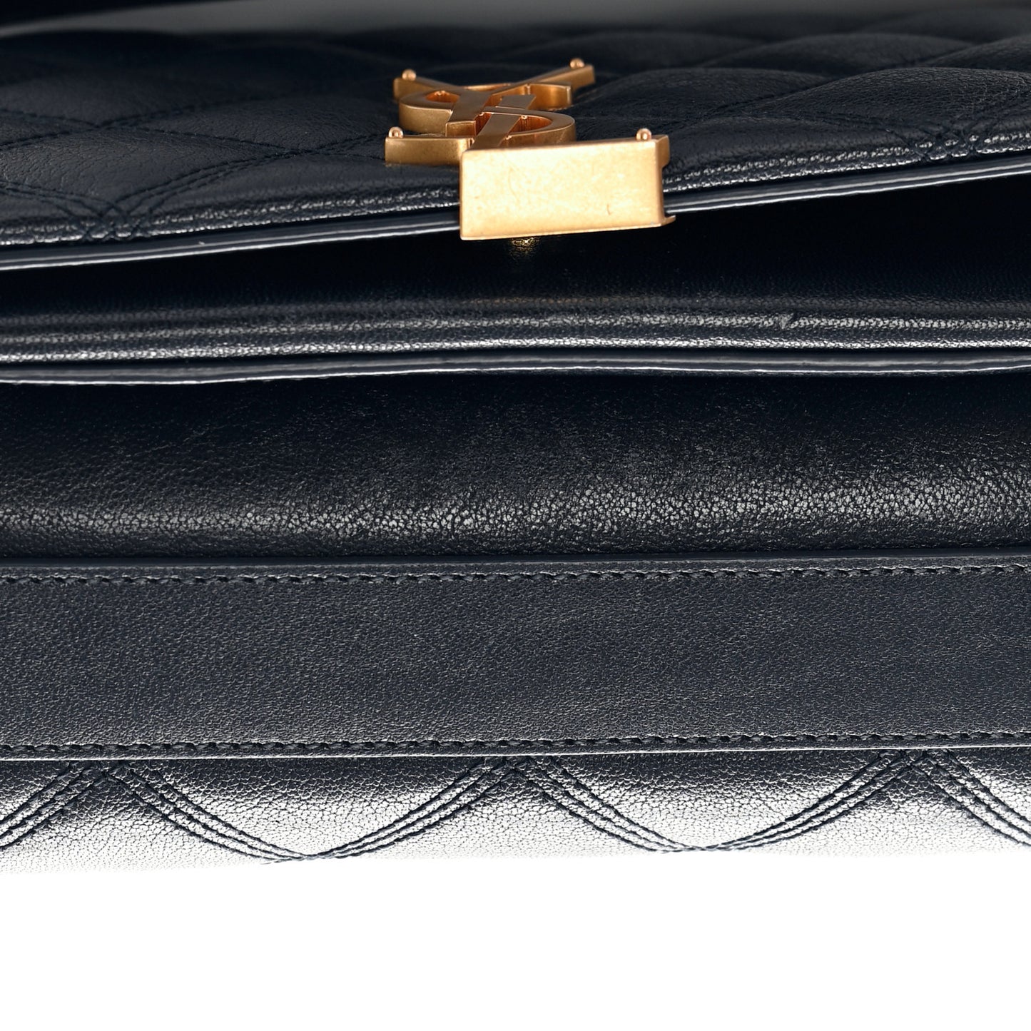 Lambskin Quilted Mini Becky Chain Bag Navy