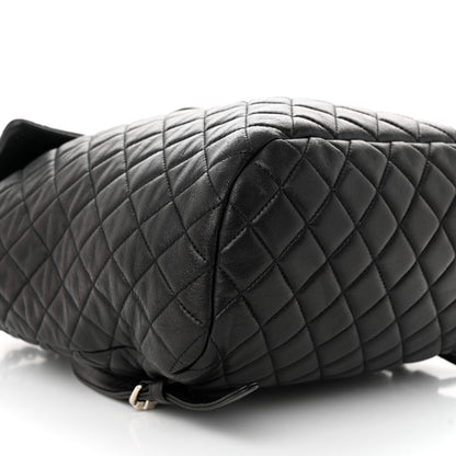 Chanel Calfskin Quilted Large Urban Spirit Backpack Black 9 of 12