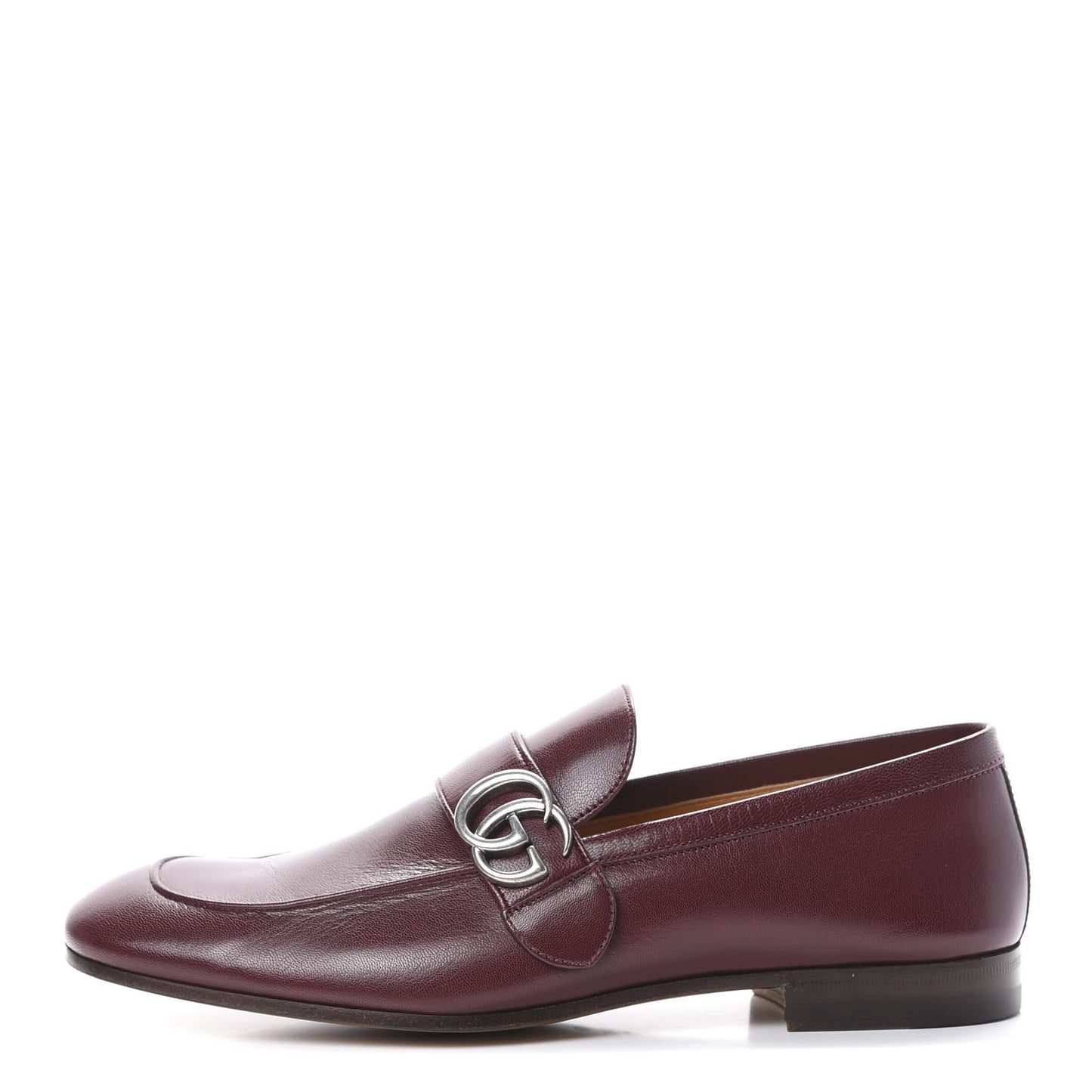 Goatskin Mens GG Loafers 8.5 Strong Red