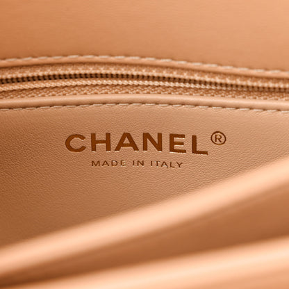 Chanel Lambskin Quilted Small Trendy CC Dual Handle Flap Bag Beige 6 of 10
