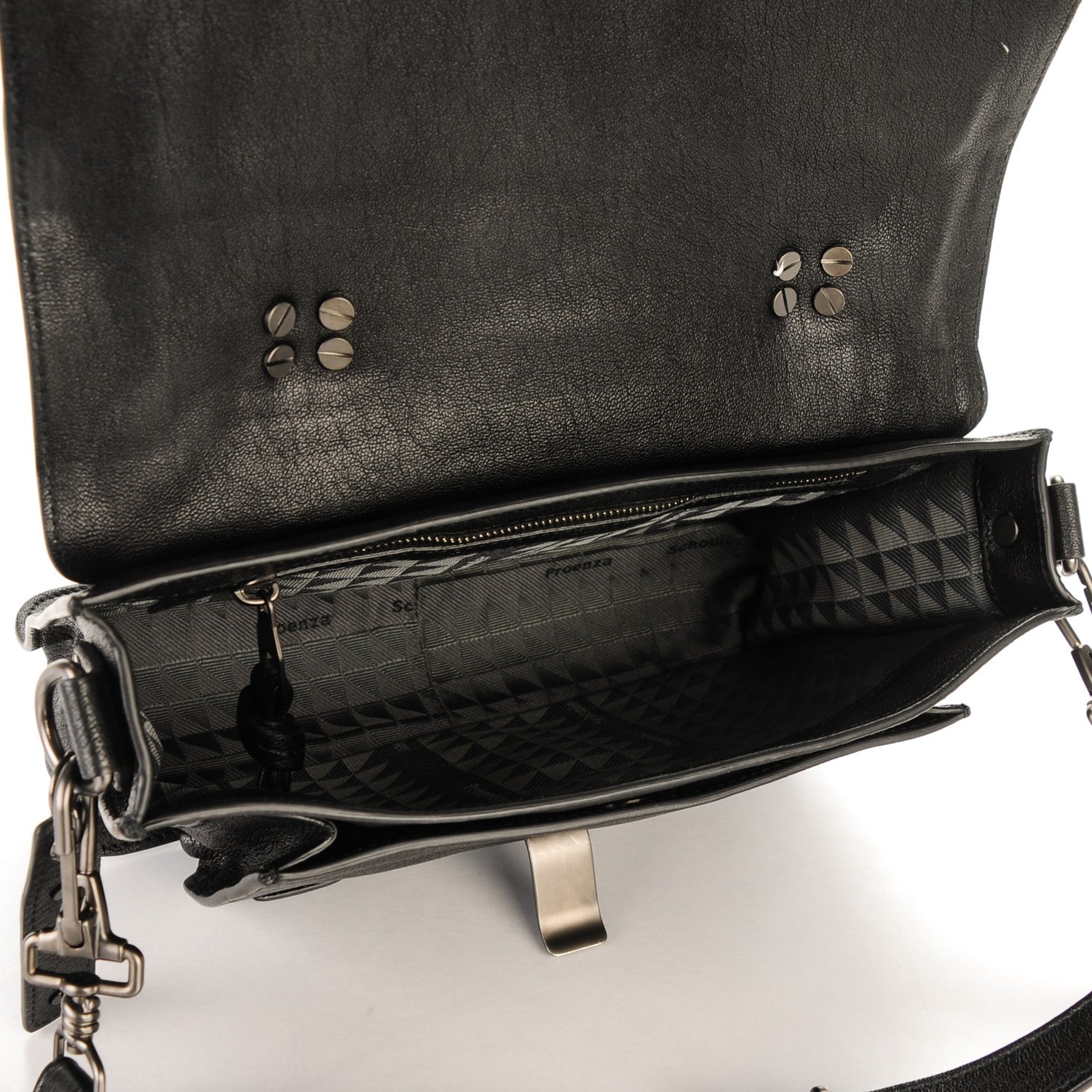 Proenza Schouler Lambskin Tiny PS1 Satchel Black 5 of 7