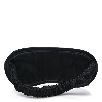 Chanel Nylon Grosgrain Lifestyle Pouch With Sleep Mask Black 11 of 12