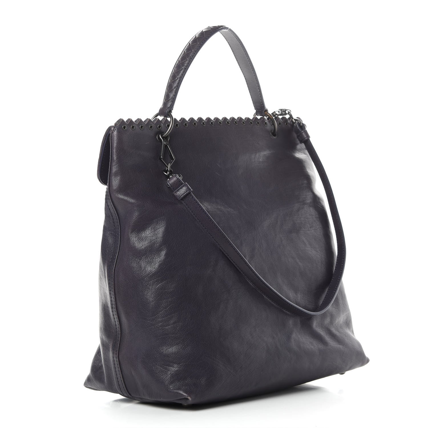Bottega Veneta Intrecciato Large Plume Tote Ink 3 of 14