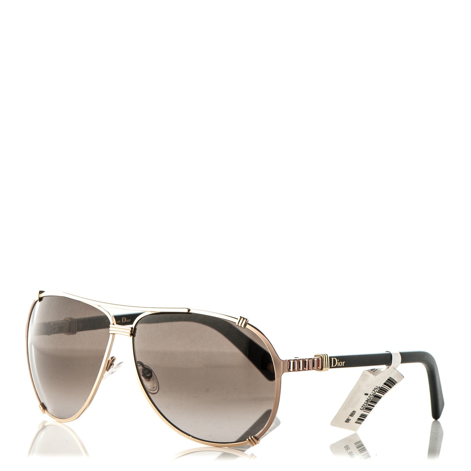Christian Dior Chicago 2 Aviator Sunglasses Brown 1 of 8