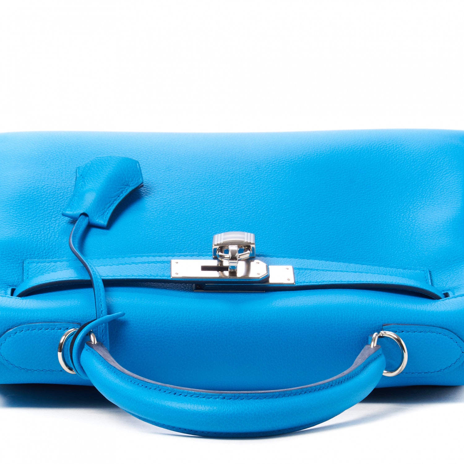Hermes Evercolor Kelly Retourne 28 Bleu Frida 9 of 35
