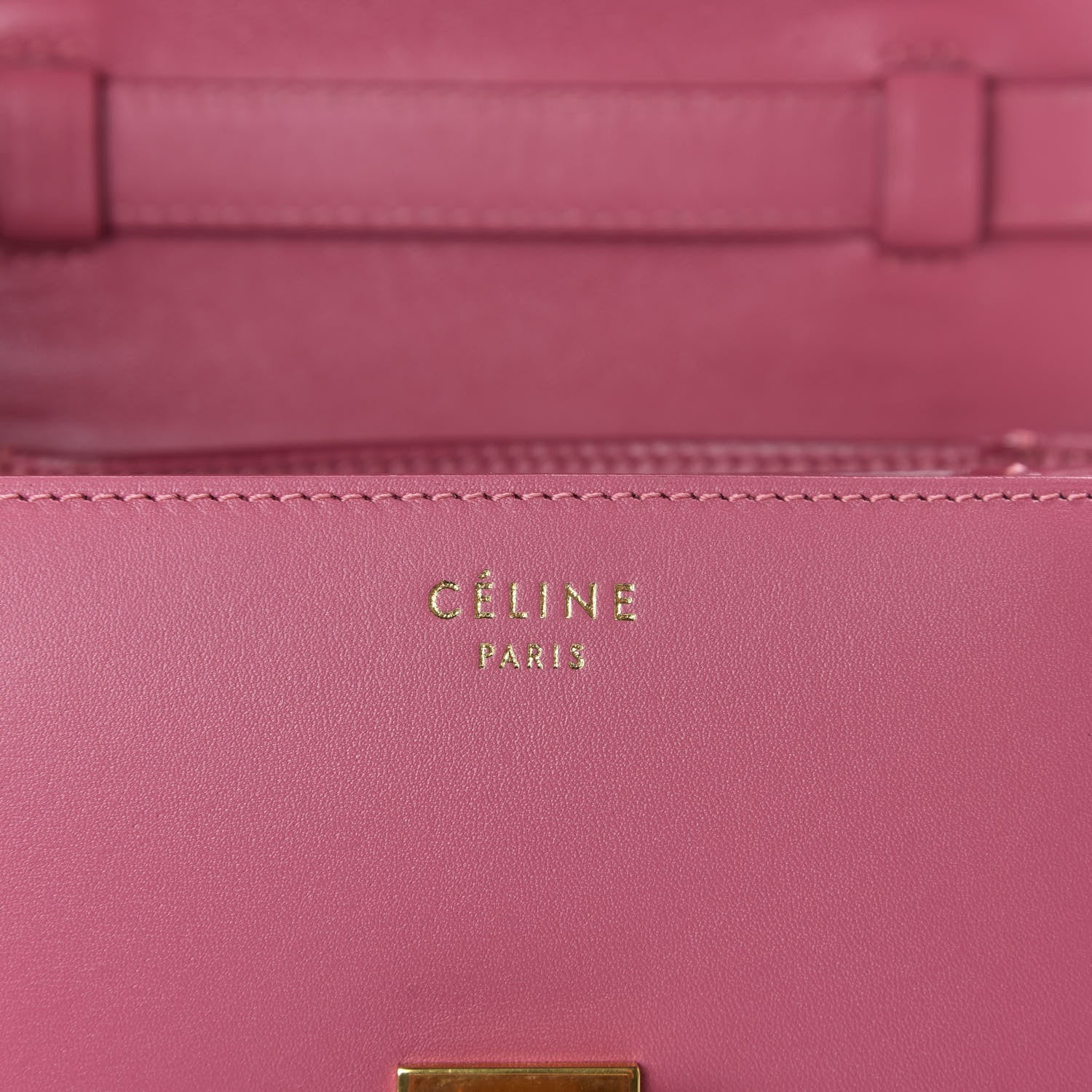 Celine Smooth Calfskin Small Classic Box Flap Bag Pink 6 of 9