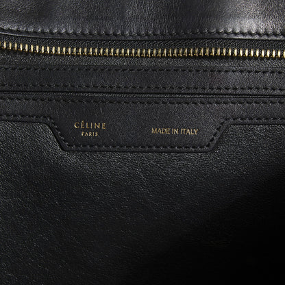Celine Crocodile Embossed Medium Trapeze Black 6 of 9