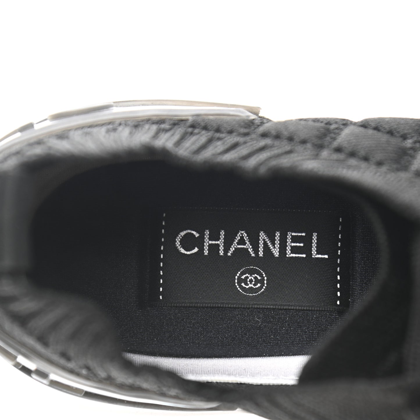 Fabric Logo Sneakers 38 Black