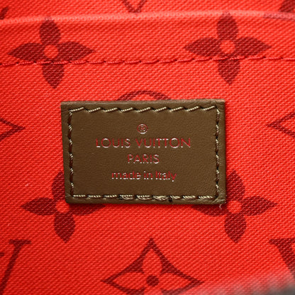 Louis Vuitton Monogram Hamac Bag Khaki Green Vermillion Red 6 of 9