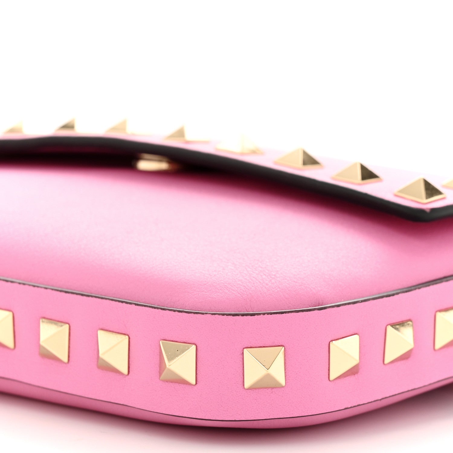 Valentino Garavani Vitello Rockstud Crossbody Pouch Dawn Pink 9 of 10