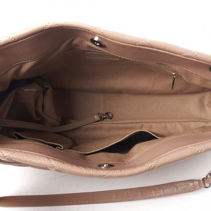 Chanel Caviar Quilted Timeless CC Soft Tote Beige 6 of 9
